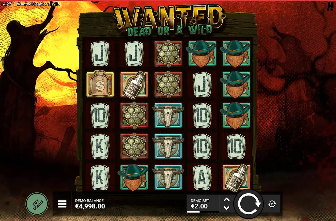 Wanted Dead or a Wild Slot Screenshot 2